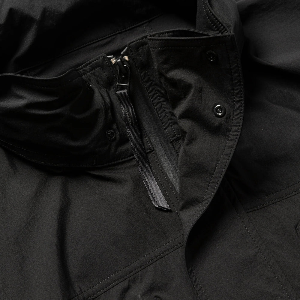 MEANSWHILE CRISP NYLON WIND JACKET-BLACK