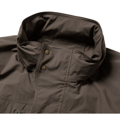 MEANSWHILE CRISP NYLON WIND JACKET-CHARCOAL