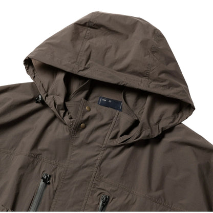MEANSWHILE CRISP NYLON WIND JACKET-CHARCOAL