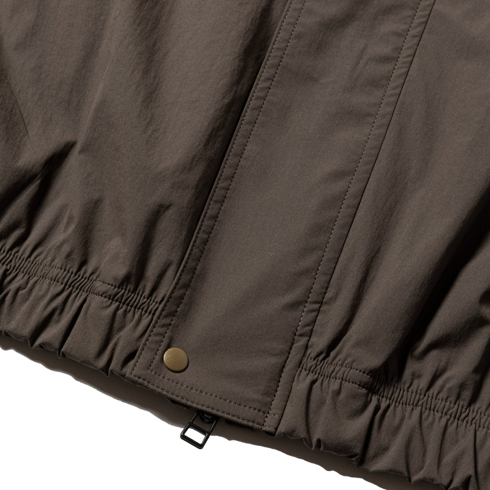 MEANSWHILE CRISP NYLON WIND JACKET-CHARCOAL