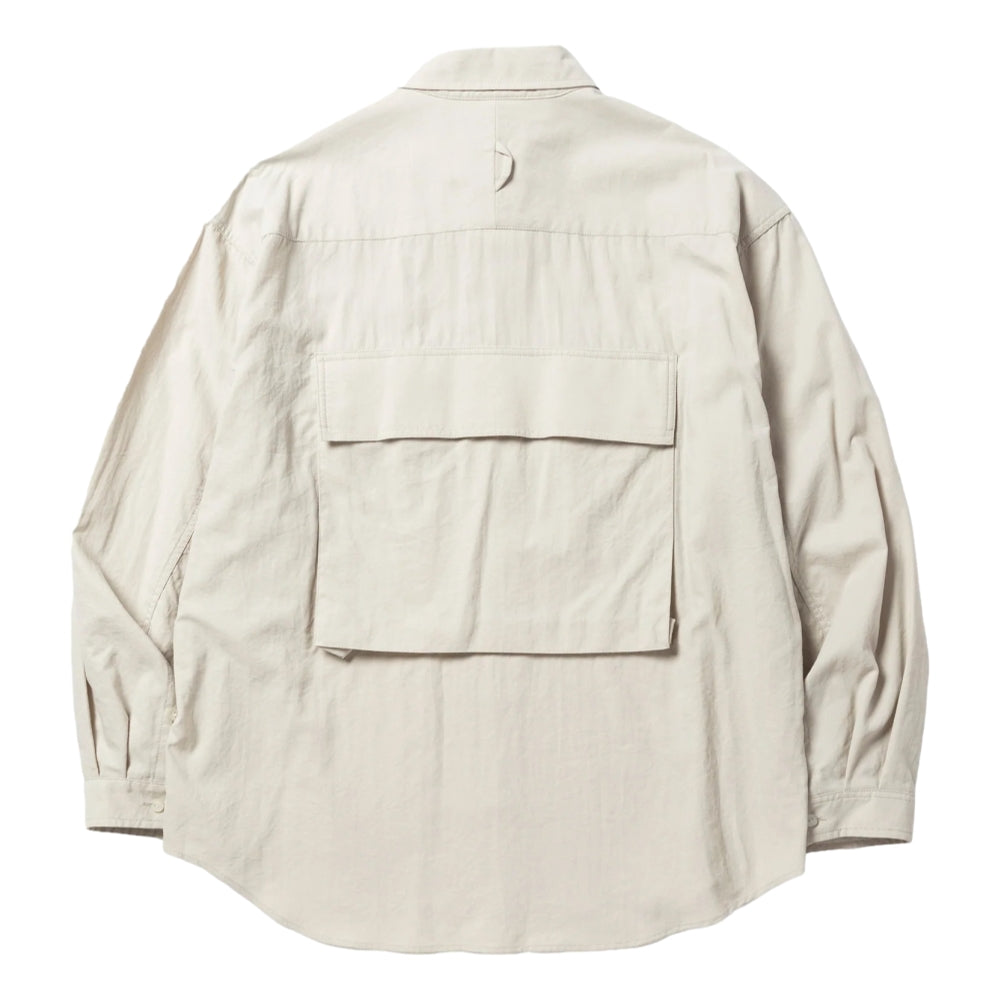 MEANSWHILE CRISP TUSSAH LUGGAGE SHIRT-OFF WHITE