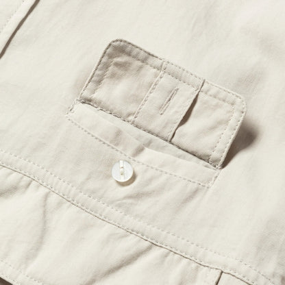 MEANSWHILE CRISP TUSSAH LUGGAGE SHIRT-OFF WHITE