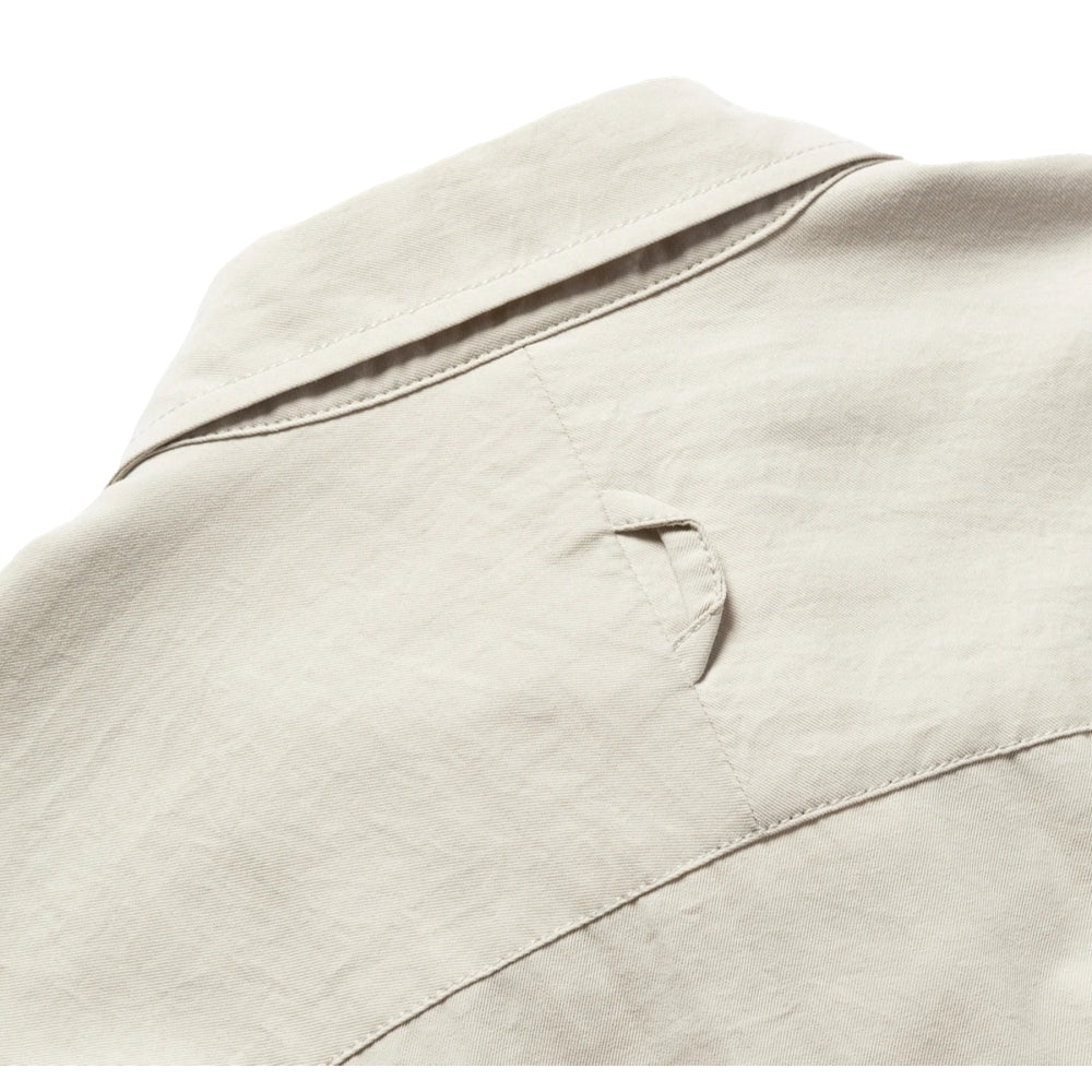 MEANSWHILE CRISP TUSSAH LUGGAGE SHIRT-OFF WHITE