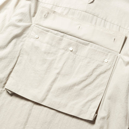 MEANSWHILE CRISP TUSSAH LUGGAGE SHIRT-OFF WHITE