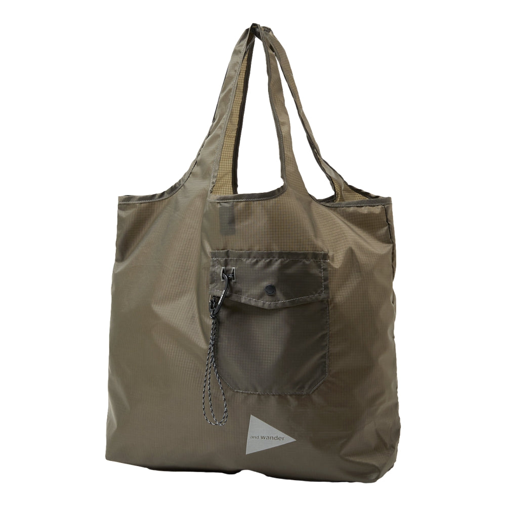 AND WANDER CRISPY RIP GROCERY POCKET BAG-KHAKI