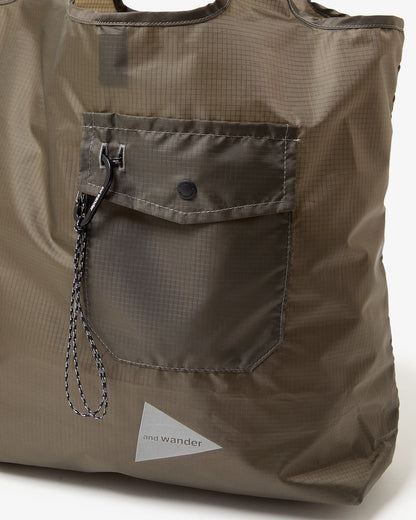AND WANDER CRISPY RIP GROCERY POCKET BAG-KHAKI