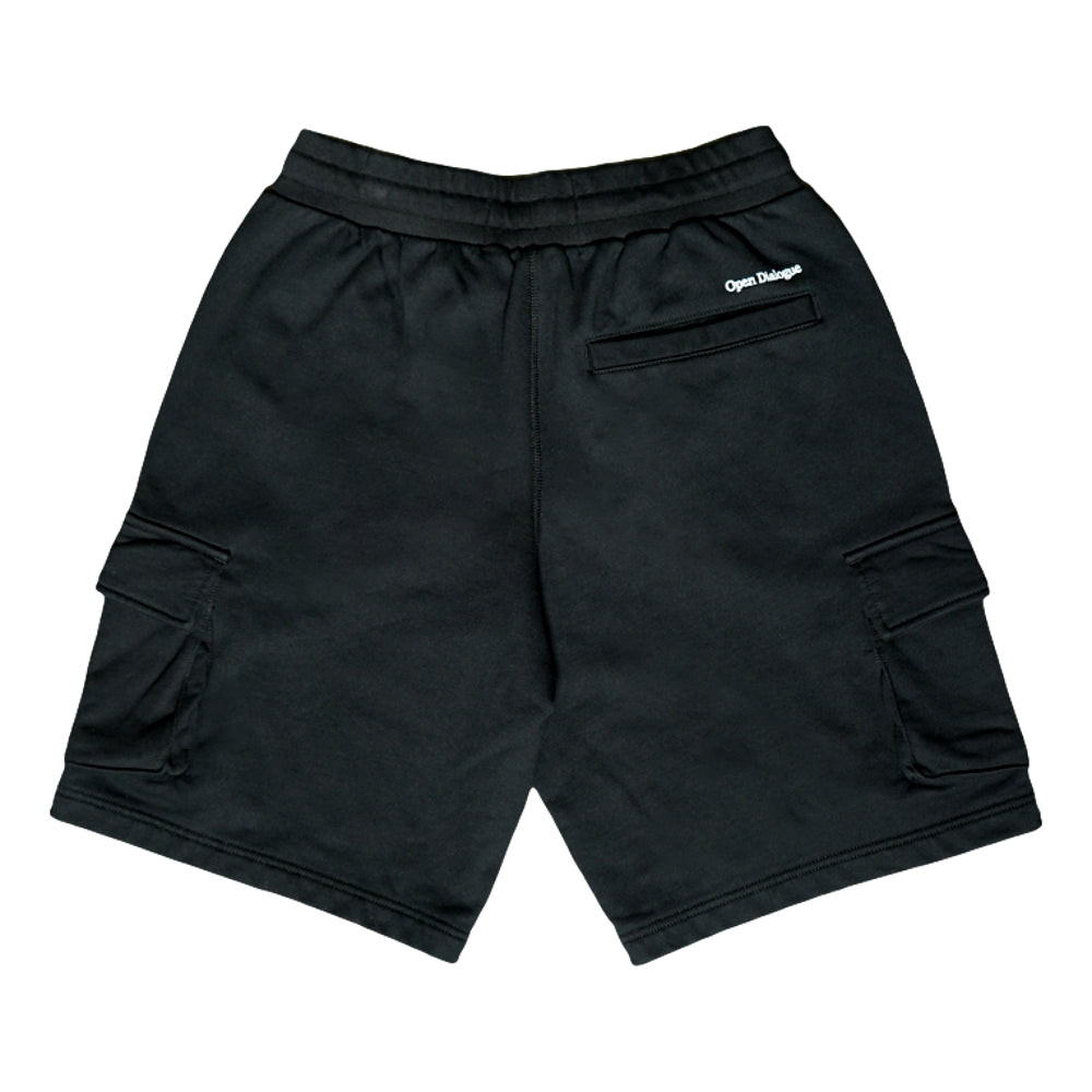 LASER PRINTED PATTERN SWEAT SHORTS