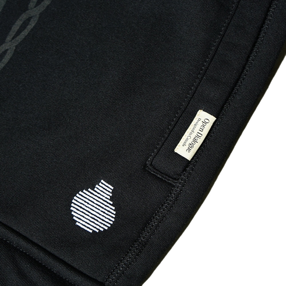 LASER PRINTED PATTERN SWEAT SHORTS