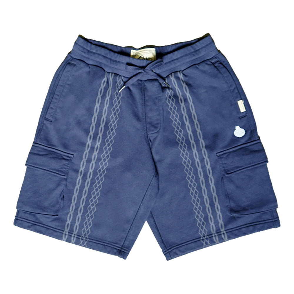 LASER PRINTED PATTERN SWEAT SHORTS