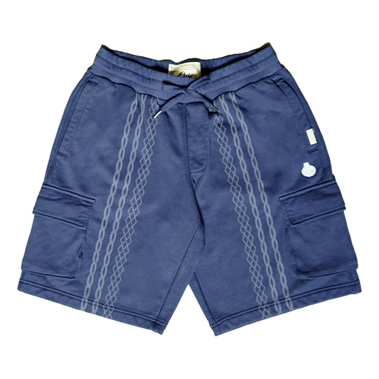 LASER PRINTED PATTERN SWEAT SHORTS