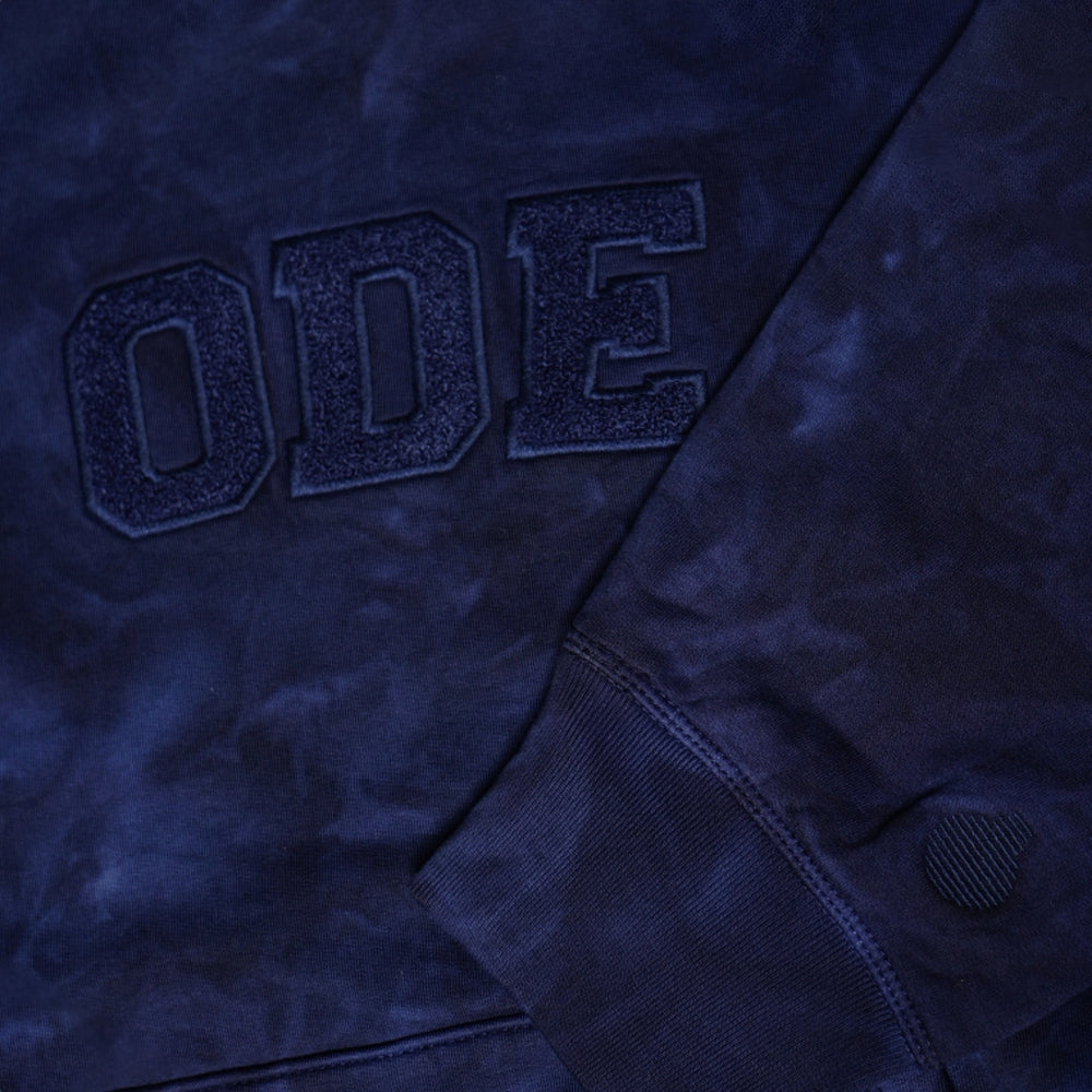 TIE DYED LOGO EMBROIDERY HOODIE