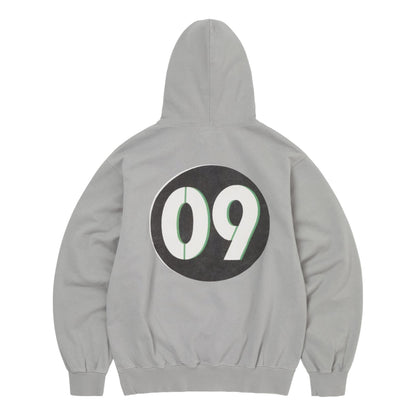 THIS IS NEVER THAT CIRCLED NUMBER HOODIE-CONCRETE