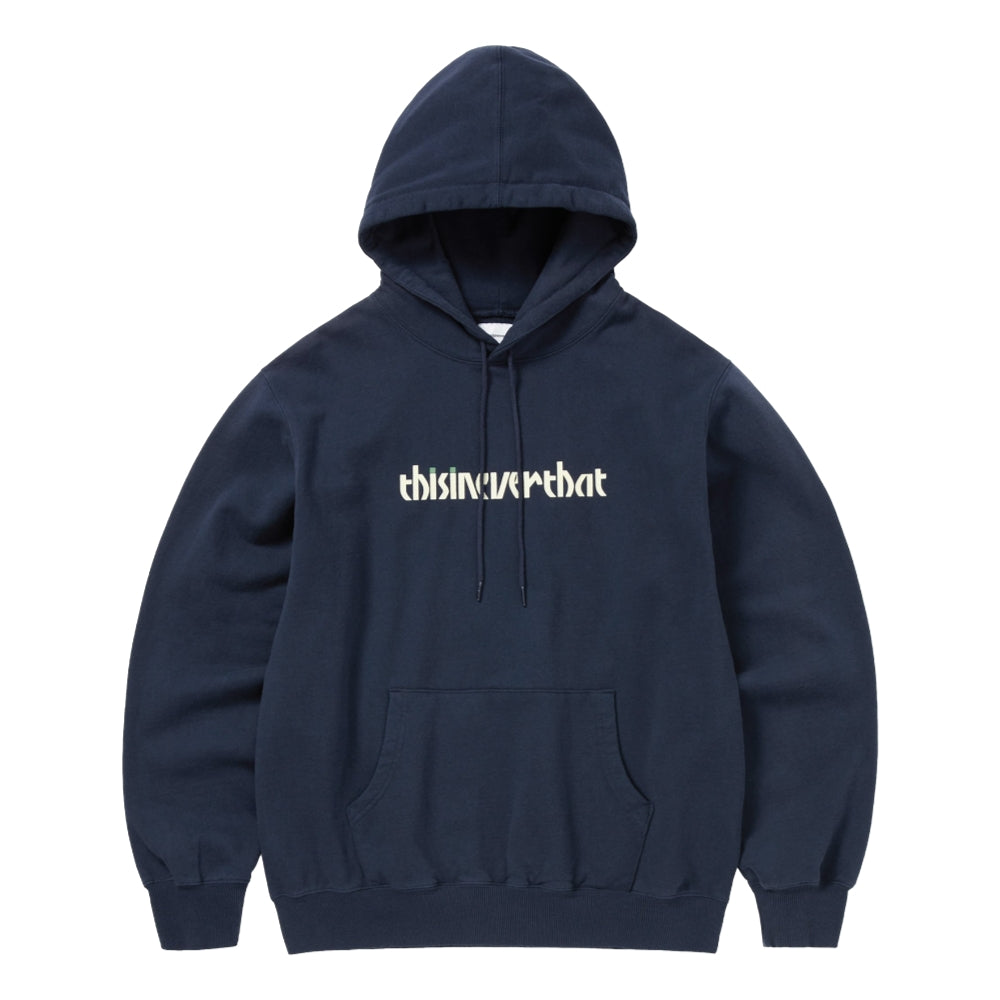 THIS IS NEVER THAT CIRCLED NUMBER HOODIE-NAVY