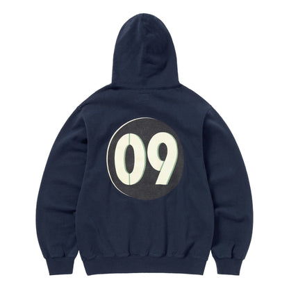 THIS IS NEVER THAT CIRCLED NUMBER HOODIE-NAVY