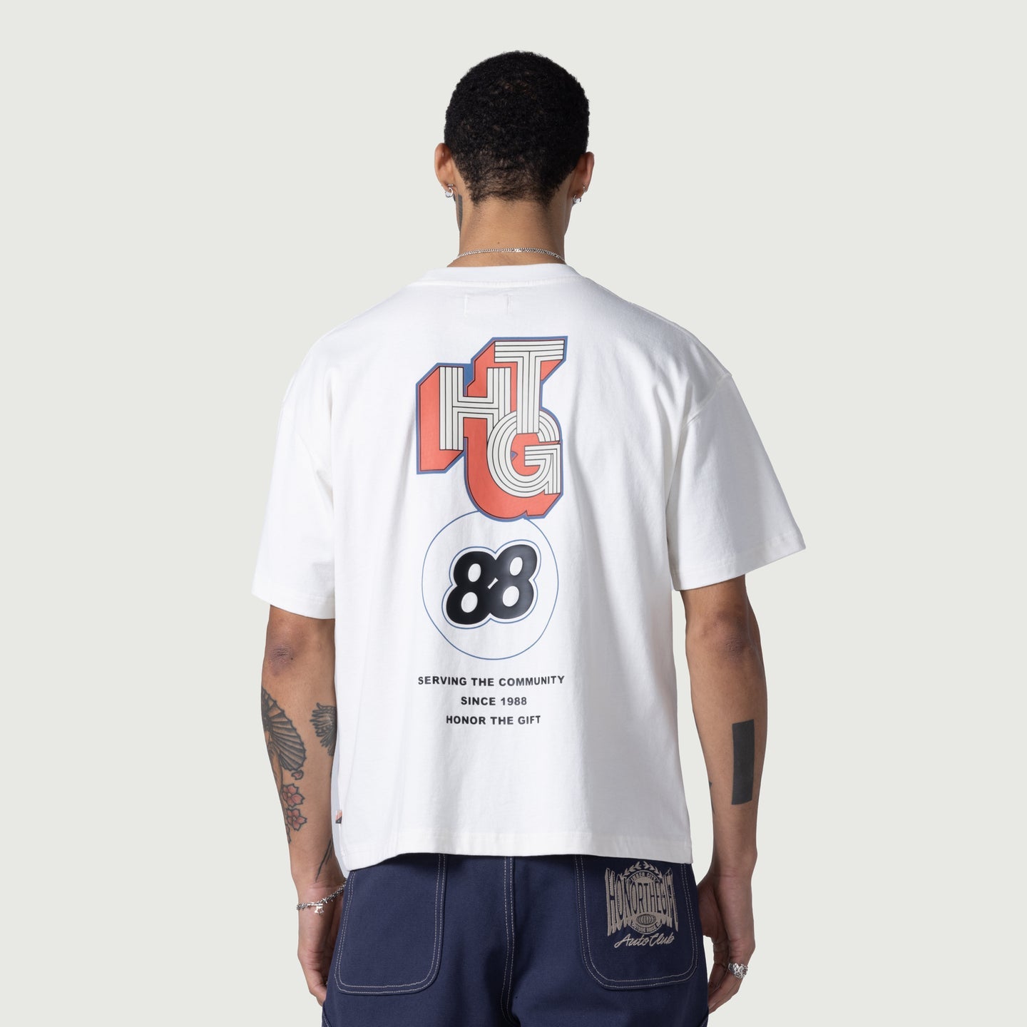 HONOR THE GIFT COMMUNITY SS TEE-WHITE