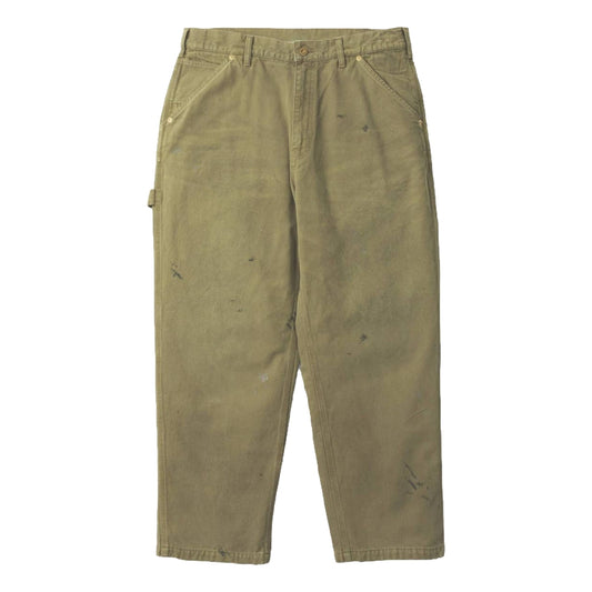 MADNESS DAILY DUTIES VINTAGE OXFORD WORK PANTS ( MADE IN JAPAN )-DUSTY OLIVE