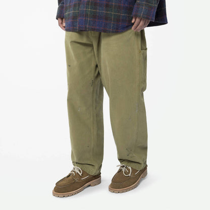 MADNESS DAILY DUTIES VINTAGE OXFORD WORK PANTS ( MADE IN JAPAN )-DUSTY OLIVE