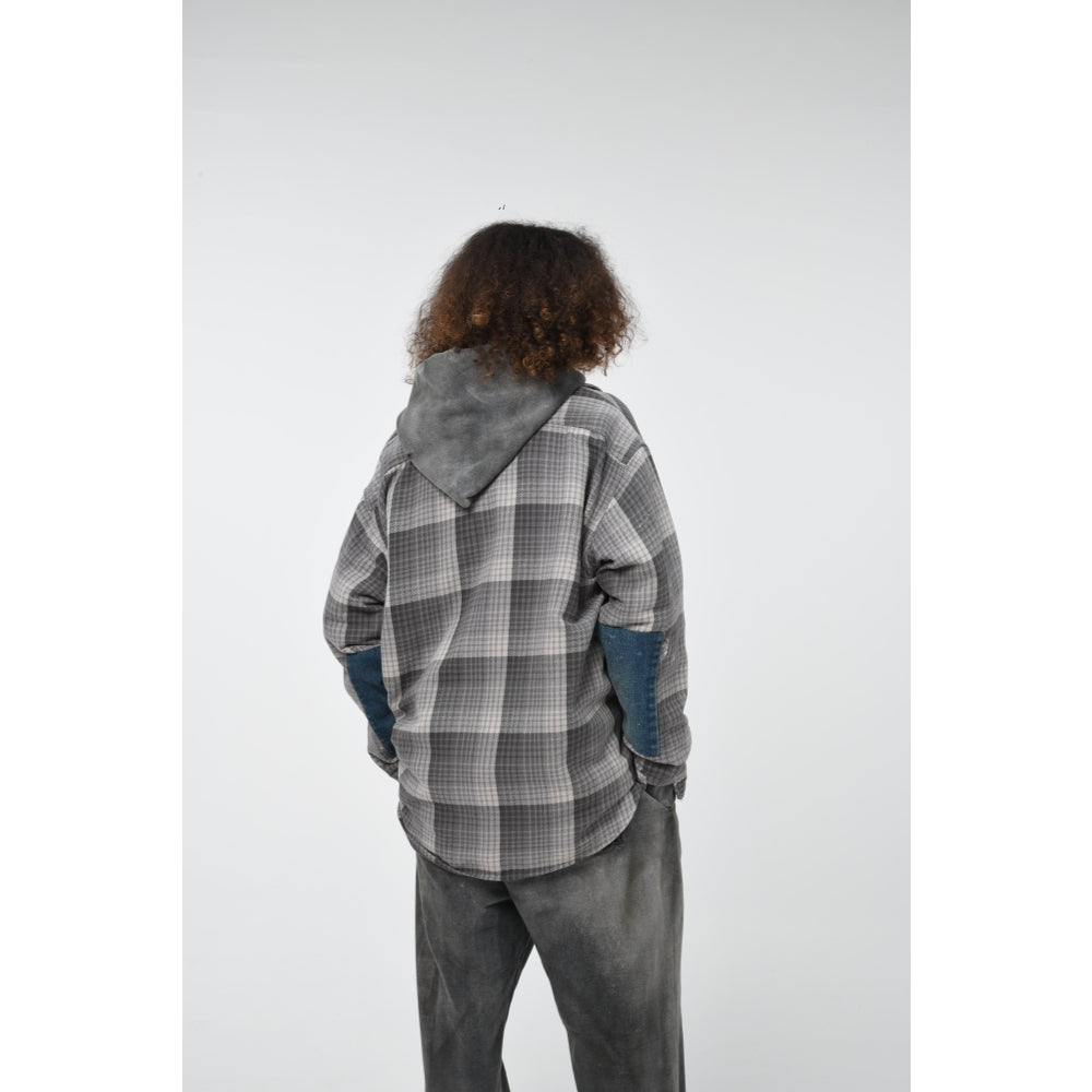 BOW WOW DELUXE FLANNEL SHIRTS REPAIRED-BLACK