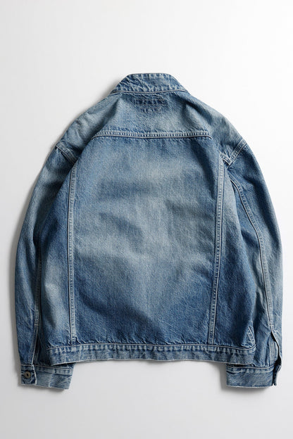 FUNDAMENTAL DENIM HAORI JACKET 3YR WASH-INDIGO