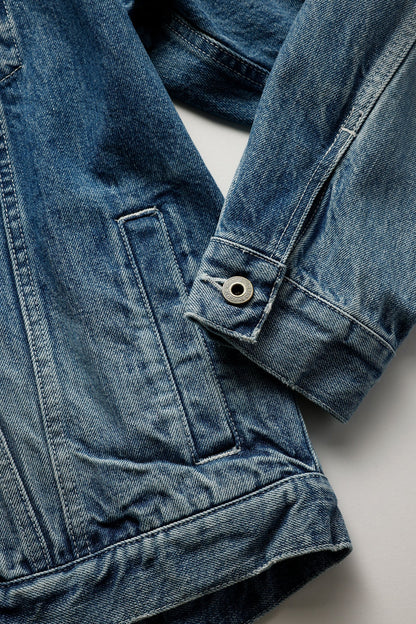 FUNDAMENTAL DENIM HAORI JACKET 3YR WASH-INDIGO