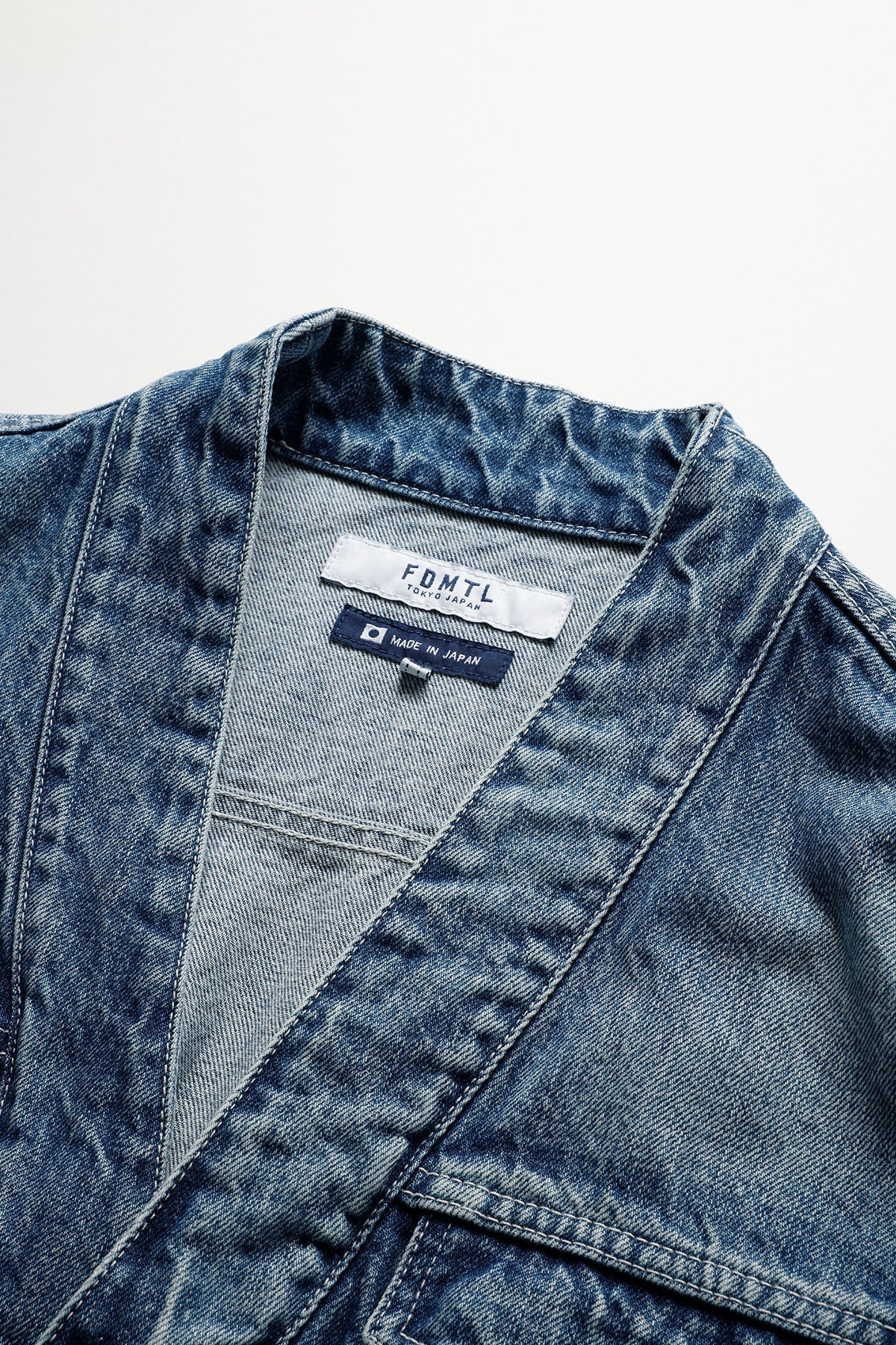 FUNDAMENTAL DENIM HAORI JACKET 3YR WASH-INDIGO