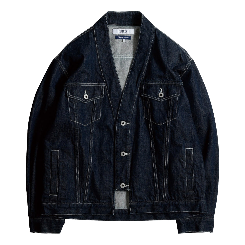 FUNDAMENTAL DENIM HAORI JACKET RINSE-INDIGO