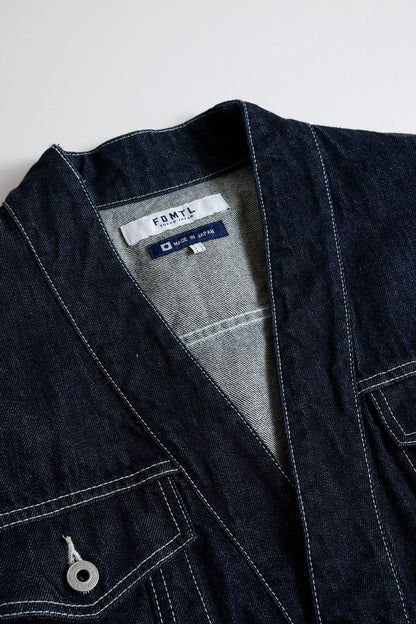 FUNDAMENTAL DENIM HAORI JACKET RINSE-INDIGO