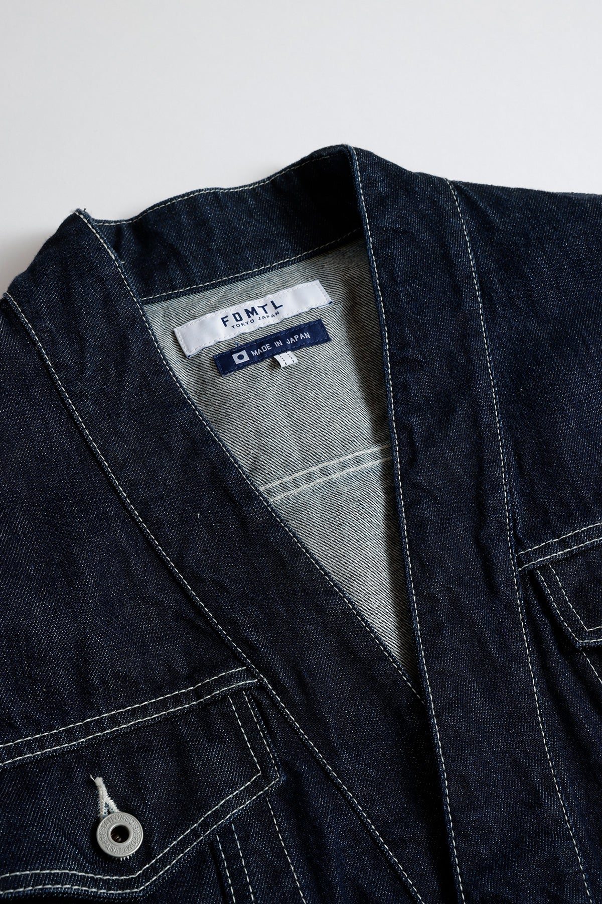 FUNDAMENTAL DENIM HAORI JACKET RINSE-INDIGO