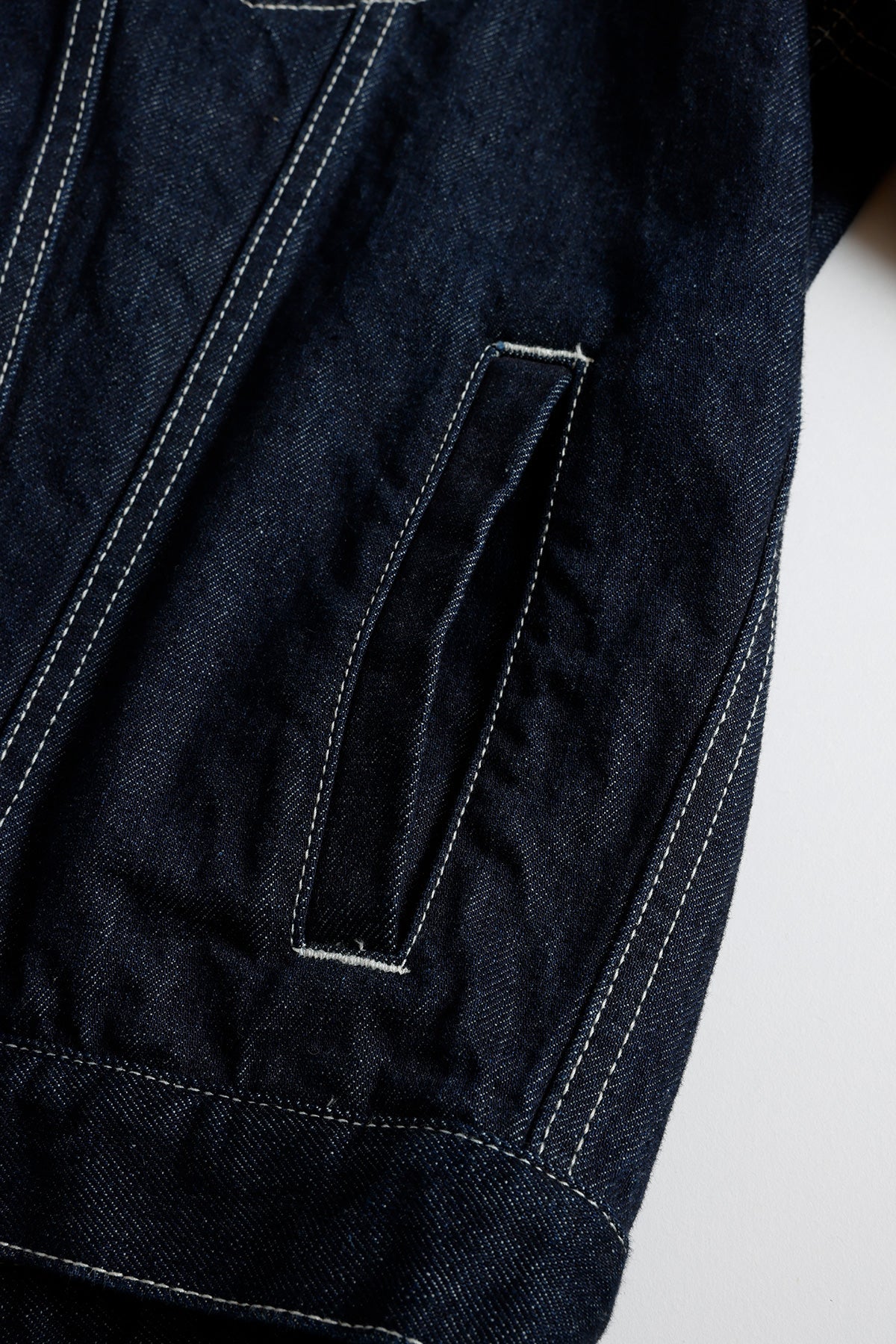 FUNDAMENTAL DENIM HAORI JACKET RINSE-INDIGO