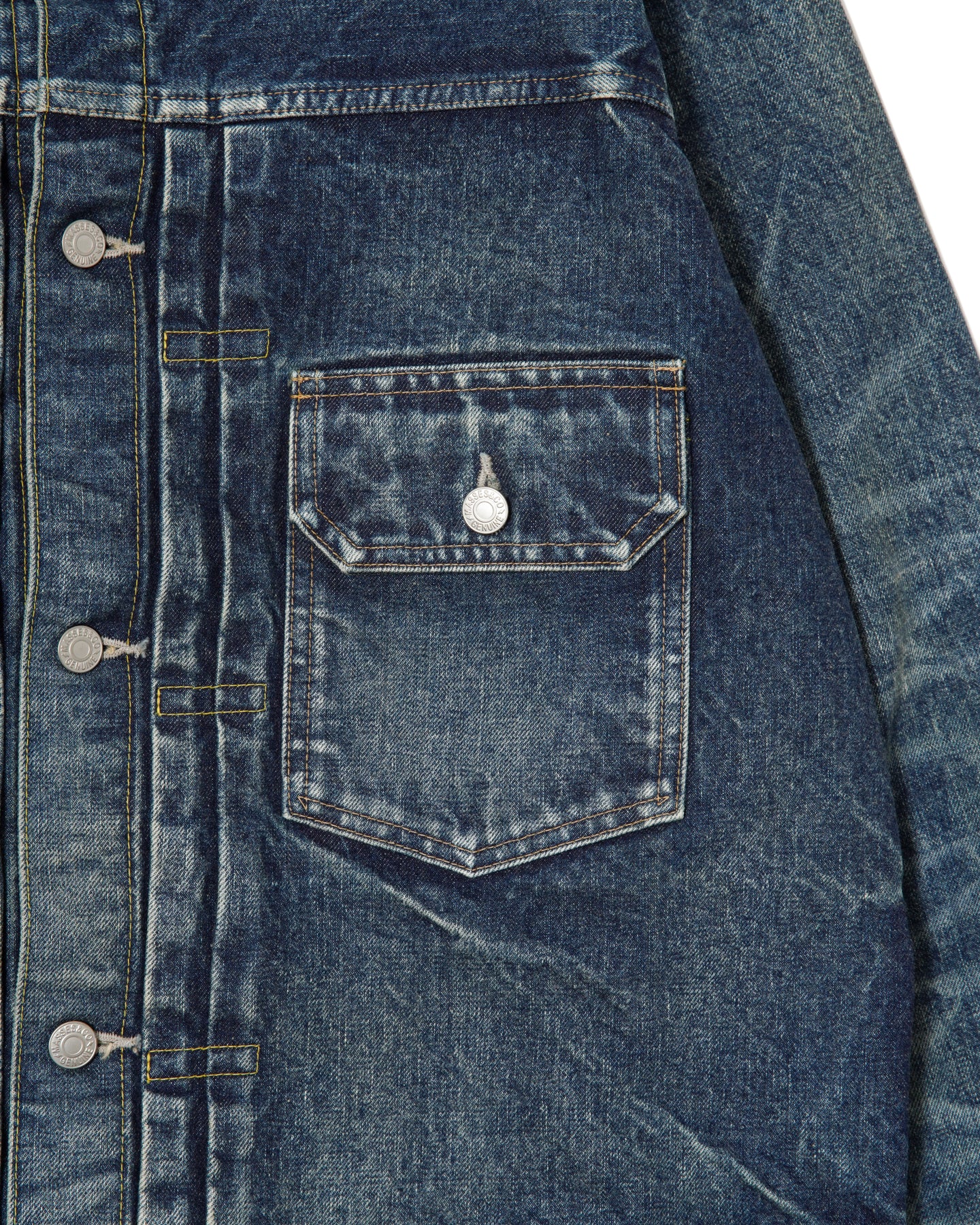 MASSES DENIM JKT H.WASH-INDIGO