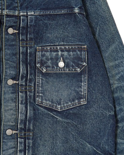 MASSES DENIM JKT H.WASH-INDIGO