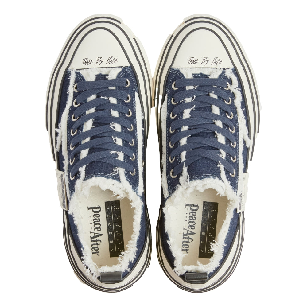 XVESSEL X PEACE AND AFTER G.O.P. LOWS DENIM-BLUE DENIM
