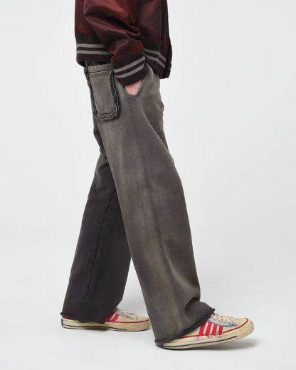 BOWWOW DIRTY SWEAT PANTS-BROWN
