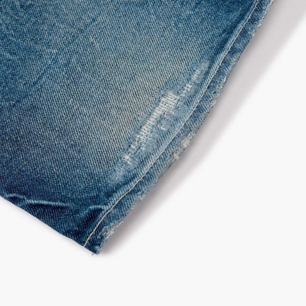MADNESS DISTRESSED DENIM JEANS (MADE IN JAPAN)-INDIGO