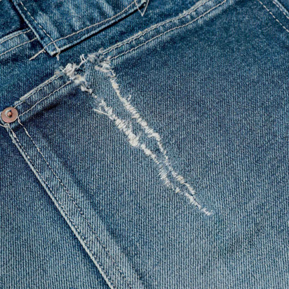 MADNESS DISTRESSED DENIM JEANS (MADE IN JAPAN)-INDIGO