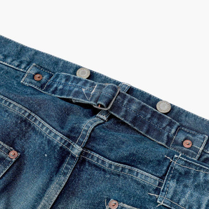 MADNESS DISTRESSED DENIM JEANS (MADE IN JAPAN)-INDIGO