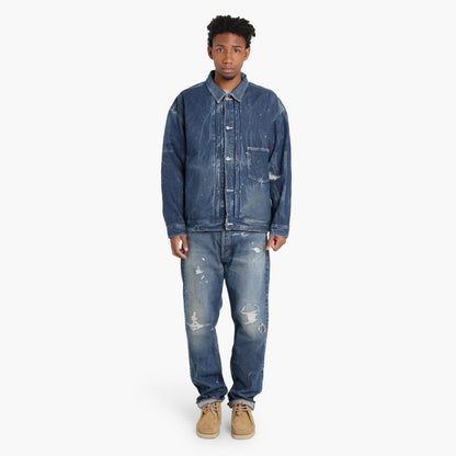 MADNESS DISTRESSED DENIM JEANS (MADE IN JAPAN)-INDIGO