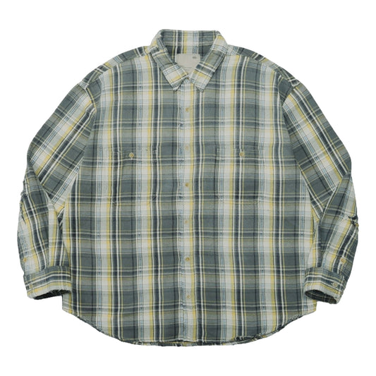 MADNESS DOBBY FLUFFY WORKSHIRT (MADE IN JAPAN)-GREY
