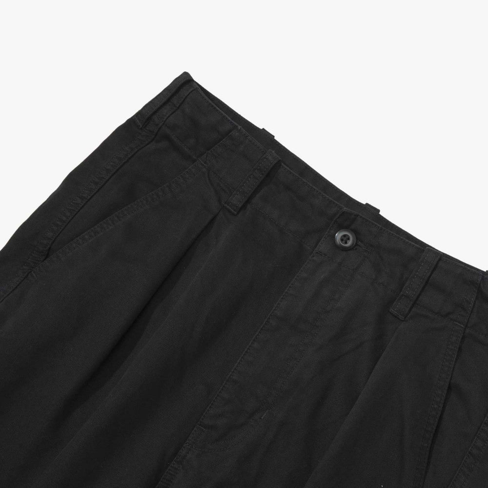 MADNESS DOUBLE DYED COTTON STANDARD TYPE CHINO (FABRIC BY JAPAN)-BLACK