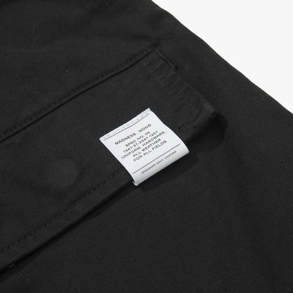 MADNESS DOUBLE DYED COTTON STANDARD TYPE CHINO (FABRIC BY JAPAN)-BLACK