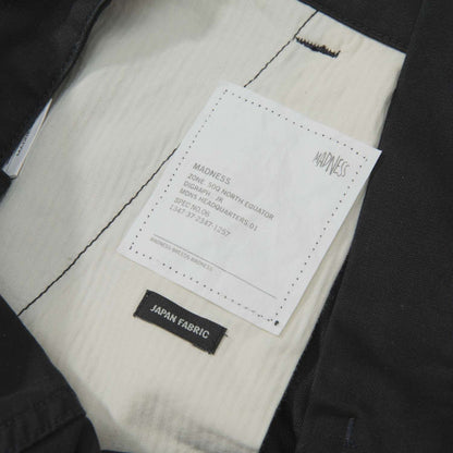 MADNESS DOUBLE DYED COTTON STANDARD TYPE CHINO (FABRIC BY JAPAN)-BLACK