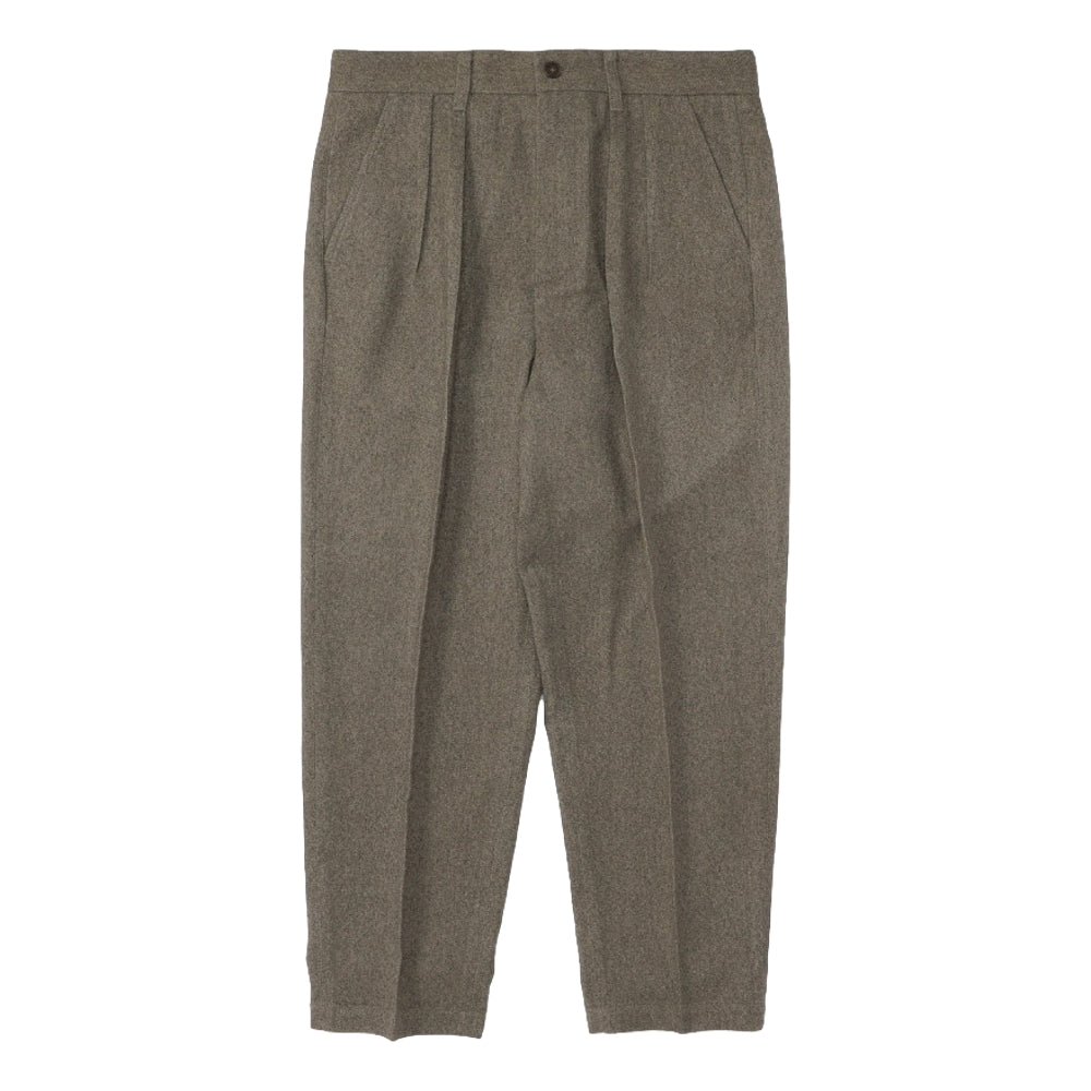 MADNESS DOUBLE PLEATED SUITS TROUSERS (FABRIC BY JAPAN)-BEIGE