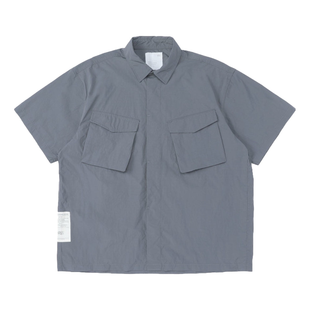 MADNESS DOUBLE POCKETS ARMY SHIRT-CHARCOAL