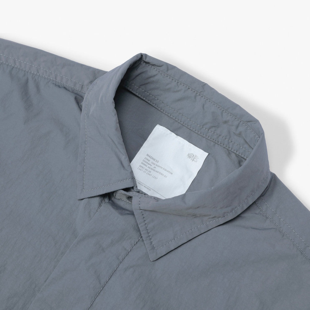 MADNESS DOUBLE POCKETS ARMY SHIRT-CHARCOAL