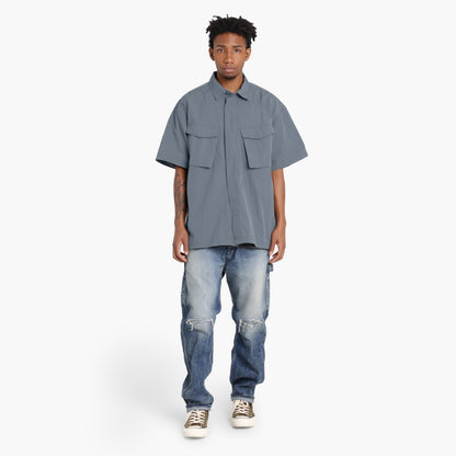 MADNESS DOUBLE POCKETS ARMY SHIRT-CHARCOAL