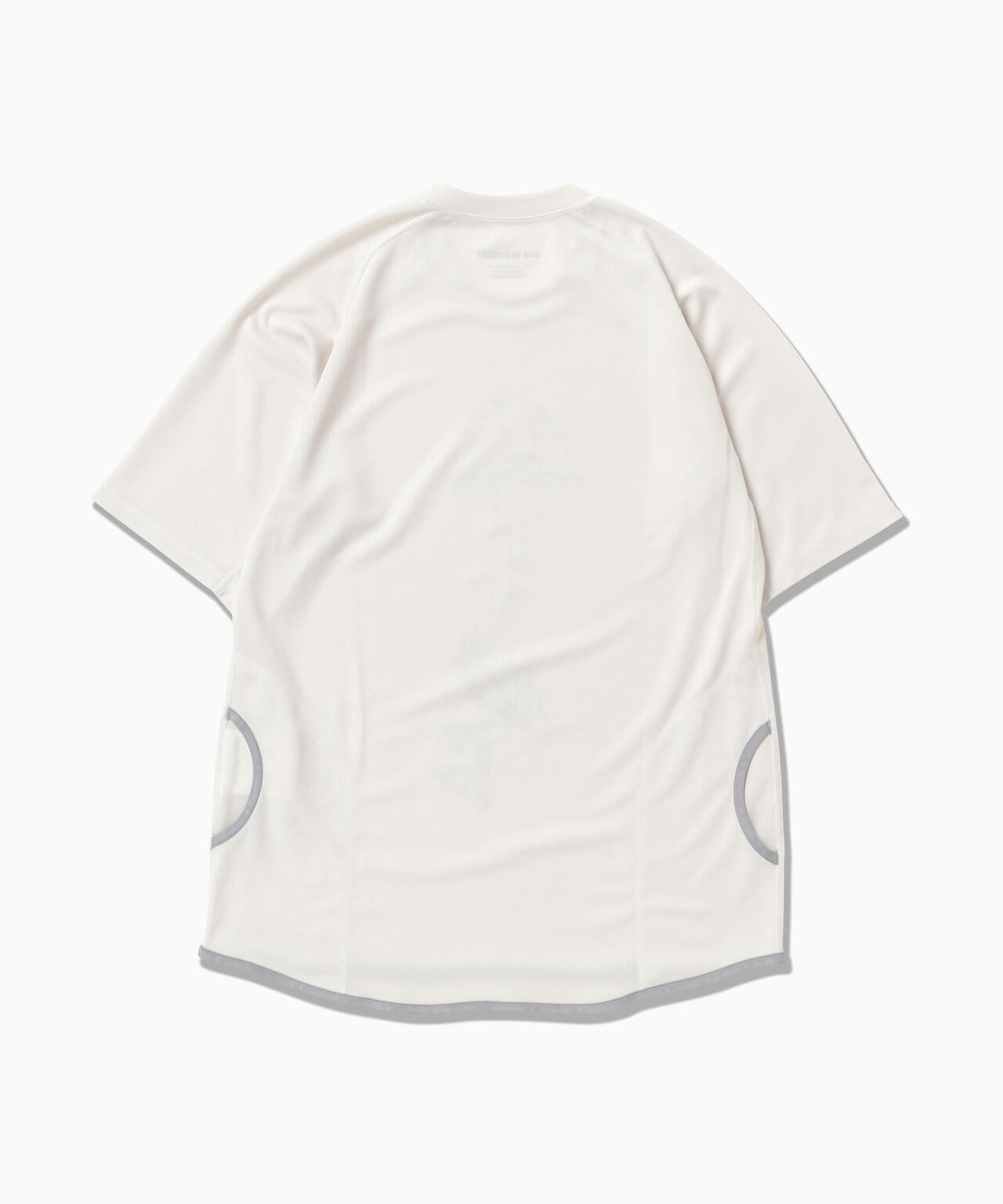 AND WANDER DRY JERSEY SS PRINT TEE-WHITE