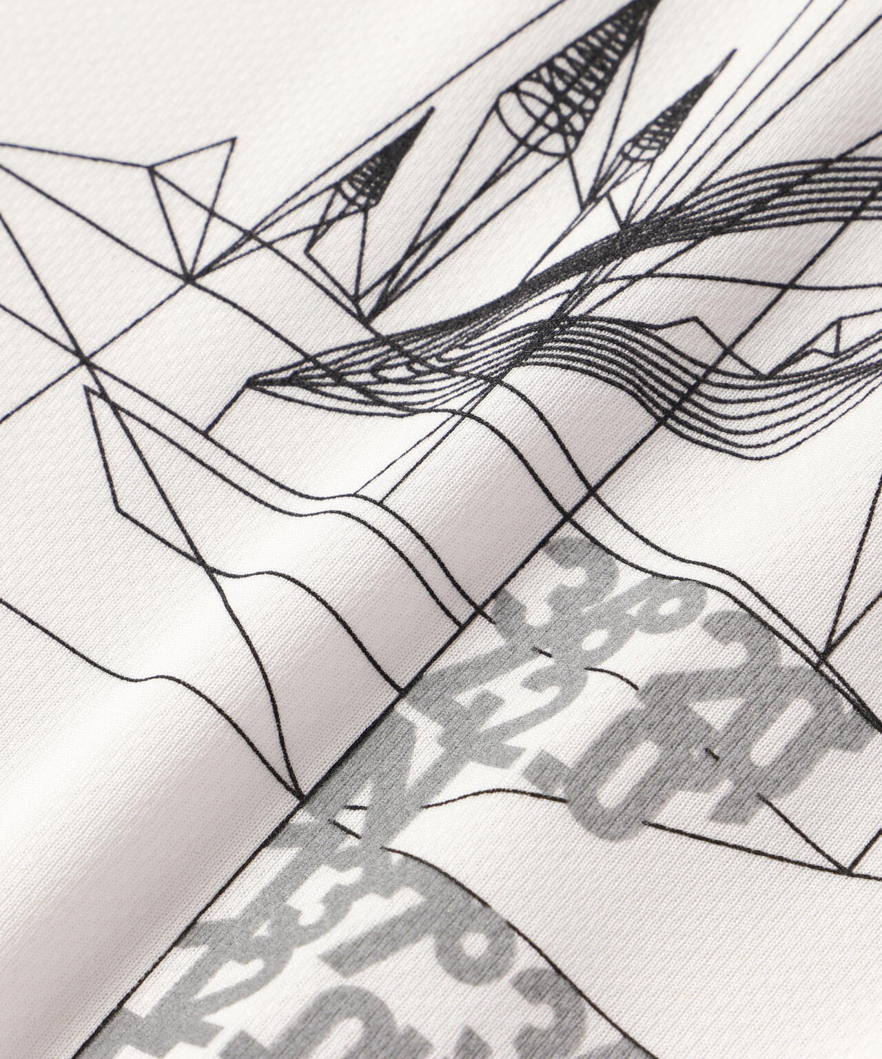 AND WANDER DRY JERSEY SS PRINT TEE-WHITE