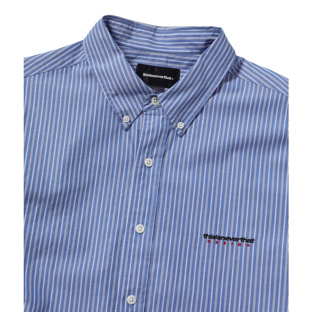 THIS IS NEVER THAT DSN STRIPED SHIRT-BLUE