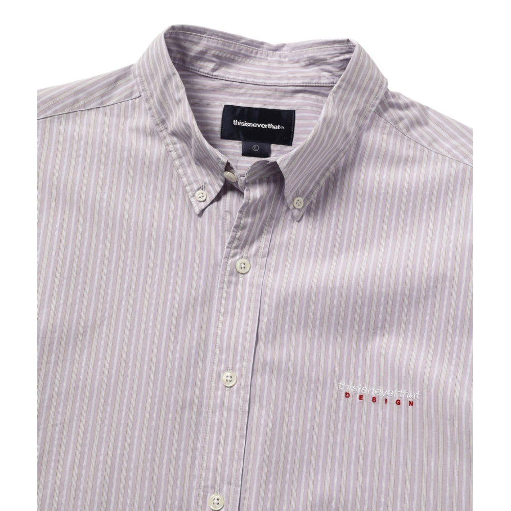 THIS IS NEVER THAT DSN STRIPED SHIRT-LILAC