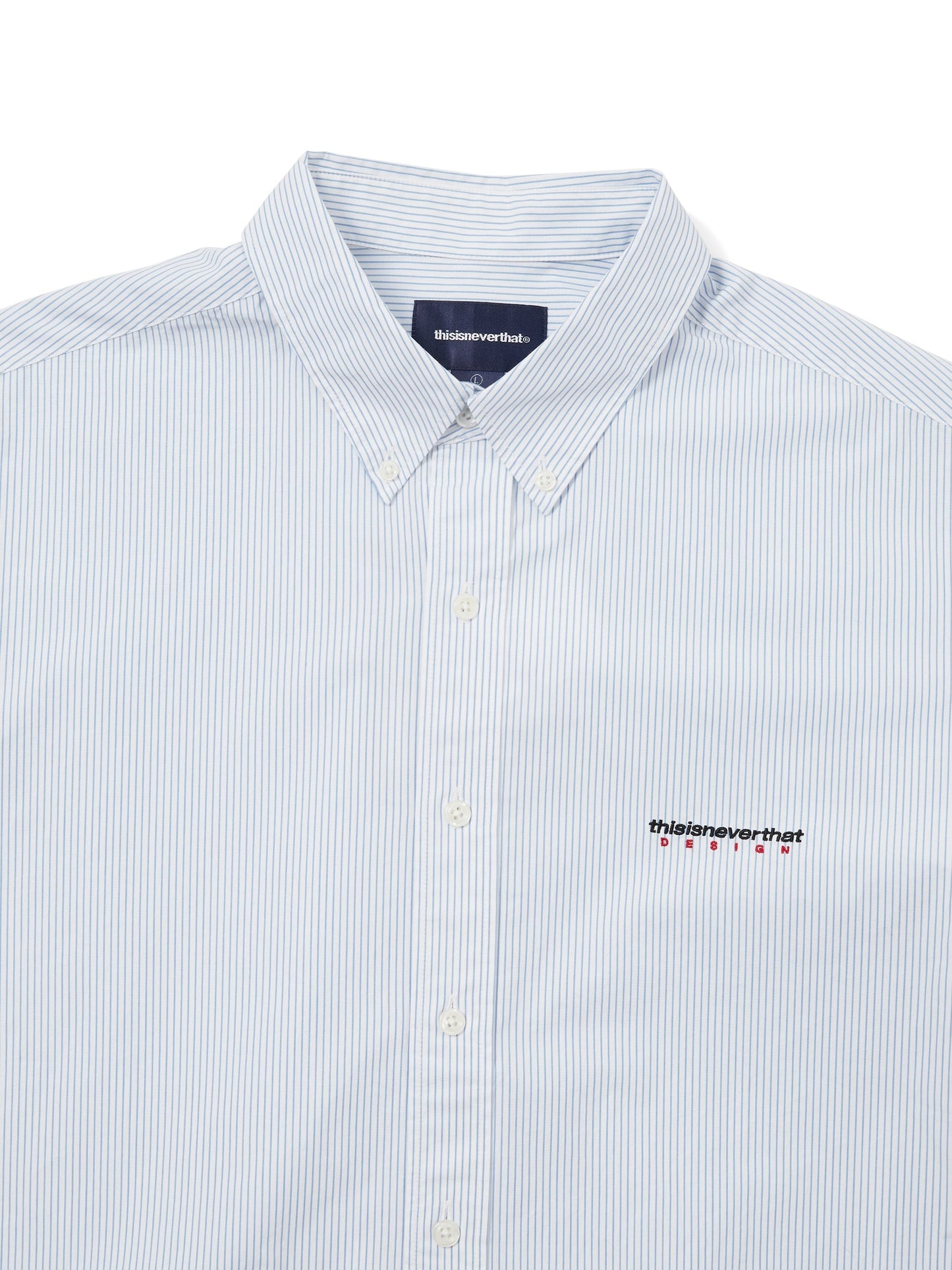 THIS IS NEVER THAT DSN STRIPED SHIRT-WHITE